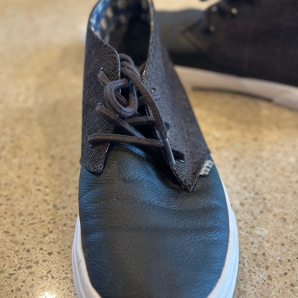 Ben Sherman Chukka boot size 8.5 fabric upper rubber outersole. Brown Plaid/Blk - Picture 12 of 16